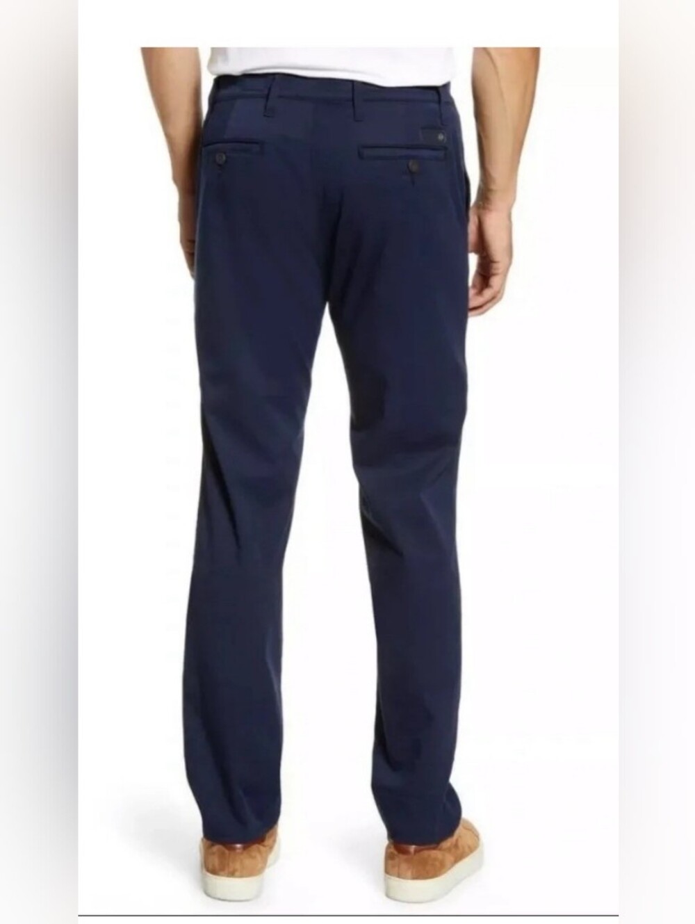 AG Adriano Goldschmied Jeans The Marshall Slim Chinos 36 X 30 Navy Golf Casual - Picture 2 of 6